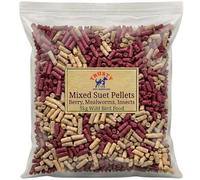 Premium Mixed Suet Pellets 5kg | Mealworm, Insect and Berry Suet Pellets for Wild Birds | No Mess Bird Food | Wild Bird Feed for Small Garden Birds | By Trusty Pet Supplies