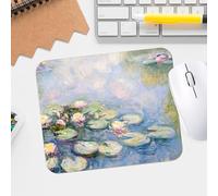 Premium Modern Mouse Pad - Waterproof, Washable, Non-Slip Desk Mousepad with Claude Monet's Water Lilies Design - Durable Rubber Base, Smooth Surface