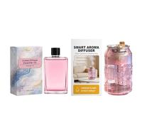 Premium Modern, Multi Purpose Ambient Fragrance Dispenser, Refillable with High Flow Wick System, Universal Cylindrical Evaporator, Workplace Deodorizer with Design