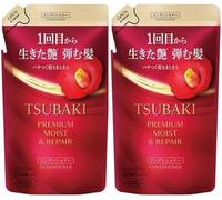 Premium Moist Repair Conditioner for Tsubaki Refill Pack 300 ml Set of 2