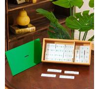 Premium Montessori Math Materials, 4+ lbs Solid Beechwood Subtraction Box - Math Facts within 20, Wooden Manipulatives for Ages 5-7, Homeschool & Classroom(Subtraction Equations and Differences Box)