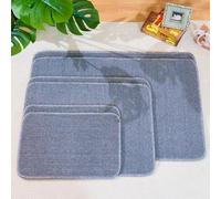 Premium Montessori Work Rug 2-Pack -Medium 31.5"x23.6" (80x60cm) Grey High-Density Loop Mat with Felt Non-Slip Backing,Sturdy Floor Blanket for Sensory Play & Montessori Activities, Homeschool