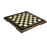 Premium Mother of Pearl Wooden Inlaid Handmade Helena Chess Board in Charcoal Black Ebony For Your Chess Pieces To Complete Your Chess Set 17 Inch