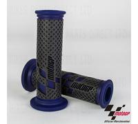 MotoGP Moto Motorbike Motorcycle Premium Race Grips Black Blue