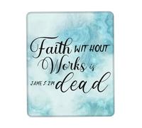 Premium Mouse Pad, Faith Without Works is Dead Mousepads Non-Slip Keyboard Pad 25X30cm for Gamer Studying Computer
