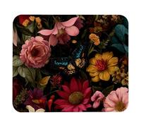 Premium Mouse Pad Flower Background with Butterfly Mouse Mat Desk Mats 25x30cm for PC,Laptop,Computer