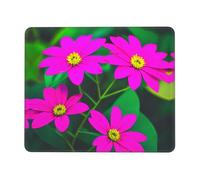 Premium Mouse Pad, Flower Leaves Purple Red Flower 1 Print Mousepads Rubber Desk Pad 25X30cm for Work Computer Studying