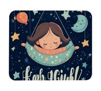 Premium Mouse Pad Hello Baby Square Non-Slip Rubber Base Mousepads Desk Pad 25x30cm for Laptop,Computer,PC