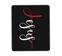 Premium Mouse Pad, Jesus with The Cross Mousepads Rubber Desk Mats 25X30cm for Typing PC Computer