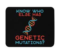 Premium Mouse Pad, Know Who Has Genetic Mutations Cool Understanding Gene Mouse Mat Ergonomic Desk Mats 25X30cm for Computer Home Laptop