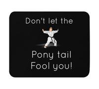 Premium Mouse Pad, Retro Wrestling Wrestler Graphic Funny Girls Ponytail Mousepads Non-Slip Desk Mats 25X30cm for Gamer PC Home