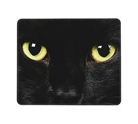 Premium Mouse Pad, Unique Design Cat Black Face Mouse Mat Rubber Desk Mats 25X30cm for Gamer Computer Office