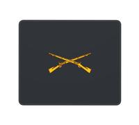 Premium Mouse Pad, Usa Army Infantry Insignia, Non-Slip Mouse Mat, Desk Pad, 25X30cm, Gamer, Computer, Laptop