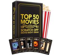 Premium Movie Night Scratch Off Cards - Gifts for Movie Lovers - End Movie Night Indecision With Movies From Top Databases - Stunning Illustrations - Husband Boyfriend Gift - Couples Gift Ideas