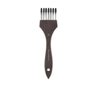 Premium Multi Tooth Painting Comb Comfortable Wooden Grip Design for Artists and Hobbyists Artistic Creation Endeavors Essential Multi Tooth Comb Brush
