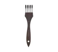 Premium Multi Tooth Painting Comb Comfortable Wooden Grip Design for Artists and Hobbyists Artistic Creation Endeavors Multi Tooth Pattern Art Brush