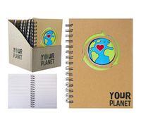Premium Multicolor Spiral Eco Kraft Notebook A5 - (1 Pc.) - Durable Quality - Perfect for Journaling, Drawing, & Writing