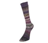 Premium Multicolour, Wool and Nylon Self-Patterning Superwash 4 Ply Sock Yarn 100g - Super Sock 20 Festival