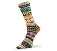Premium Multicolour, Wool and Nylon Self-Patterning Superwash 4 Ply Sock Yarn 100g - Super Sock 23 Nordic Winter