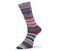 Premium Multicolour, Wool and Nylon Self-Patterning Superwash 4 Ply Sock Yarn 100g - Super Sock 27 Holiday Hearth