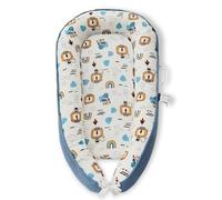 Premium Muslin Baby Lounger - Foldable, Adjustable & Breathable Infant Seat for 0-24 Months, Portable Travel Design with Mesh Liner, Soft & Cozy for Home & On-The-Go