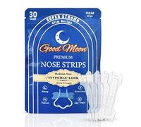 Premium Nasal Strips, Super Strong Invisible Stylish Clear for Sleep, Snoring, Cycling, Running, Gym, Travel, Naps, Mouth Breathing, Sensitive Skin Adhesive (Medium Size - 30 Count)