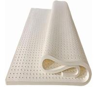 Premium Natural Latex Mattress Topper 2.5cm Thick Soft Firmness Cotton Cover Ideal for Double/Twin Beds 110x210cm (43x83in) for Ultimate Comfort