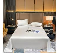 Premium Natural Silk King Size Flat Sheet - Soft & Smooth Solid Color Bedding - Luxurious 250x270 cm Bed Sheet for Ultimate Comfort & Style in Your Home
