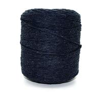 Premium Navy Blue Macrame Cord, 300 m / 984 ft of 2 mm Thick Natural Cotton Thread Yarn Macrame Rope for Wall Hangings, Plant Hangers, DIY Crafts, Home Decorations, Gift Wrapping (Reel)