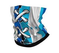 Premium Neck Scarf,Honduras Honduran and Nicaragua Nicaraguan Flag Wavy Combine,Balaclava Breathable Tube Scarf for Skiing Men Climbing 26X30cm