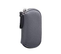 Premium Neoprene Shock proof Mini Elastic Sleeve Pouch with Keychain Accessories kit Set Storage Bags for Airpodspro Earbuds Bluetooth headsets Earphone USB Cable harger Coin Keys SD TF Card (Gray)