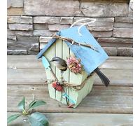 Premium Nesting Box for Tits, Robust Nesting Boxes for Birds, Great Tits Weatherproof, Bird House, Tit Box, Solid Wood for Birds, Screwed Compliant, Bird House for Hanging for Tits