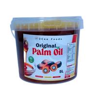 Premium Nigerian Red Palm Oil - 100% Pure & Unrefined | Natural Cooking Oil for African & Caribbean Cuisine | Rich in Vitamins A & E | Cold Pressed | 5L Bottle