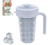 Premium No-Spill Ice Cube Tray with Lid - Reinforced Silicone Ice Maker for Freezer,Effortless Release 18-Cube Mold for Whiskey & Drinks,Airtight, Leak-Proof, Reliable Kitchen Essentials (Blue)