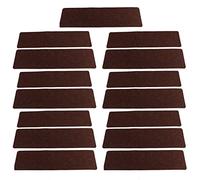 Premium Non-Slip Carpet Stair Treads 8x30 Large Stair Runner Polyester with Adhesive Backing 15 Steps for Safety & Style