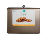 Premium Non-Stick Medium Oven Tray - Medium Heavy Gauge Steel, 20-Year Guarantee, Ideal for Everyday Cooking & Baking, Gold 35cm x 46cm
