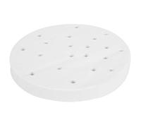Premium Non Stick Steamer Paper 400PCS Food Grade Silicone Coated Steam Mat Liners for Baking Bread Buns Cakes Safe Reusable Heat Resistant White 15.5cm