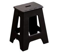 Premium NonSlip Folding Step Stool with Handle - Portable & SpaceSaving Design for Indoor/Outdoor Use Lightweight & Easy to Carry (Black)