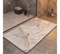Premium NonSlip Marble Bath MatWashable Shower Rug 80x120cmStylish & Bathroom DécorQuickDry Soft Surface AntiSkid Design