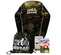 Premium Nuzari Heavy Duty Motorcycle Cover - Motorcycle Covers Waterproof Outdoor Storage - Scooter Cover - Vespa Cover - Moped Cover Waterproof - Motorcycle Cover Harley Davidson - Medium