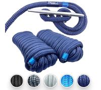 Premium Nylon Boat Dock Lines for Docking 5/8'' x 25' | Double Braided Marine Rope & Mooring Line| Ropes for Docking with Loop | UV & Saltwater Resistant Dock Ropes for Boats & Pontoons