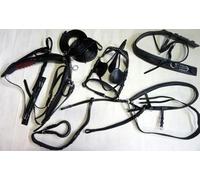 Premium Nylon Horse Single Cart Driving Harness Set, Complete Equestrian Tack with Reins and Bridle Pony, Cob, Full & Shetland (Full Horse)