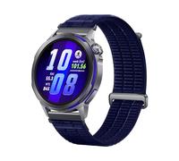 Premium Nylon Sport Watch Band Compatible with Huawei Watch GT Runner 2/Ultimate 2/GT6 Pro/GT6 46mm Straps, Breathable Woven Replacement Strap with Quick Release for 22mm Watch Bands (Dark Blue)
