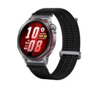 Premium Nylon Sport Watch Band Compatible with Huawei Watch GT Runner 2/Ultimate 2/GT6 Pro/GT6 46mm Straps, Breathable Woven Replacement Strap with Quick Release for 22mm Watch Bands (Black)