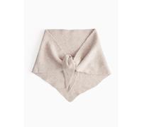 Premium Oatmeal Knitted Triangle Scarf One Size