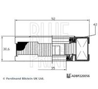 Premium OEM Spec Blueprint Air Filter For Relay Ducato Boxer Iveco Daily