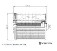 Premium OEM Spec Blueprint Fuel Filter for Vauxhall Insignia