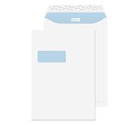 Blake Office B4 352 x 250 mm 120 gsm Peel & Seal Pocket Standard Window Envelopes (38116) Ultra White Wove - Pack of 250