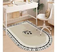 Premium Office Chair Mat for Carpet & Hardwood Floors, Non-Slip Gaming Desk Protector, Durable Semicircle Mat for Wooden Floors (90x150cm)