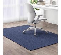 Premium Office Chair Mat for Hard Floors & Carpets, Non-Slip Gaming Desk Protector, 100x100cm Blue, Ideal for Laminate Flooring, Home & Office Use, & Easy-Clean